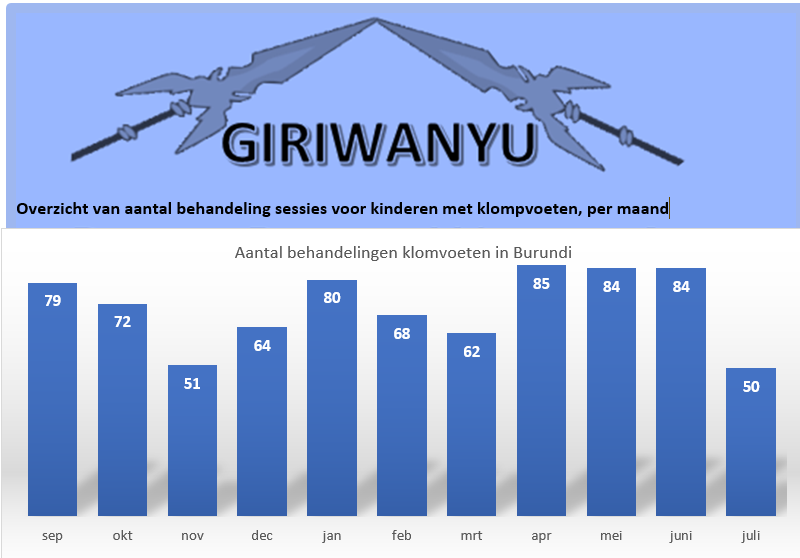 Behandelingen per maand