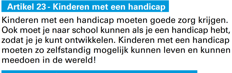 Kinderen met handicap